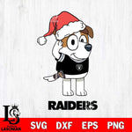 Las Vegas Raiders Christmas Bluey Jack Sport Svg Eps Dxf Png File,Cut Svg Files, Digital File, Sublimation