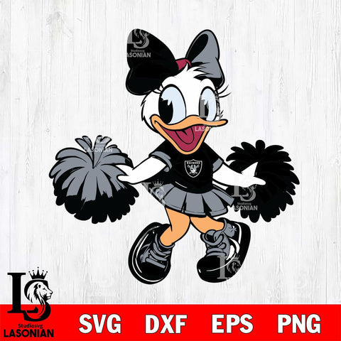 Las Vegas Raiders Daisy Duck Cheerleader Svg Eps Dxf Png File, Digital Download, Instant Download