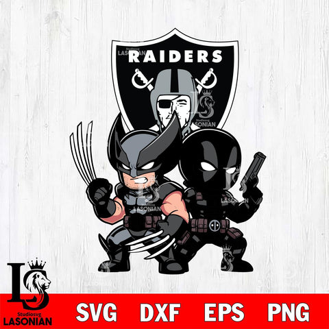 Las Vegas Raiders Deadpool And Wolverine Svg Eps Dxf Png File, Digital Download, Instant Download