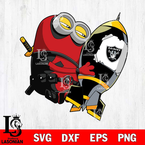 Las Vegas Raiders Deadpool Minion Marvel Svg Eps Dxf Png File, Digital Download, Instant Download