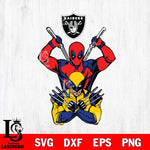 Las Vegas Raiders Deadpool Wolverine 2 Svg Eps Dxf Png File, Digital Download, Instant Download