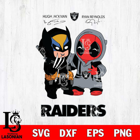 Las Vegas Raiders Deadpool X Wolverine Funny Svg Eps Dxf Png File, Digital Download, Instant Download