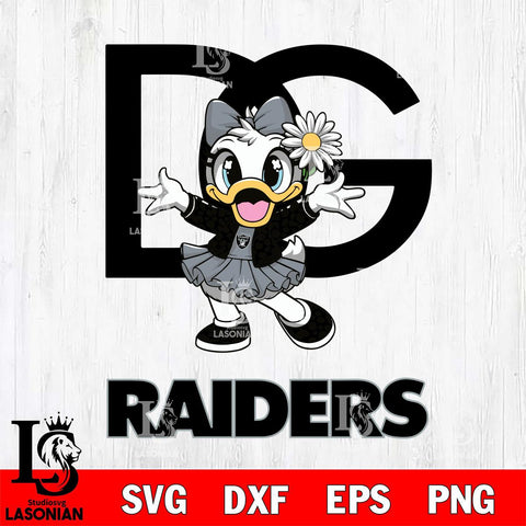 Las Vegas Raiders Dolce And Gabbana Daisy Duck Disney Svg Eps Dxf Png File, Digital Download, Instant Download