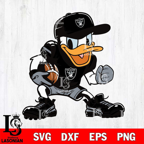 Las Vegas Raiders Donal Duck Svg Eps Dxf Png File, Digital Download, Instant Download