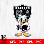 Las Vegas Raiders Fancy Daisy Duck Disney Svg Eps Dxf Png File, Digital Download, Instant Download