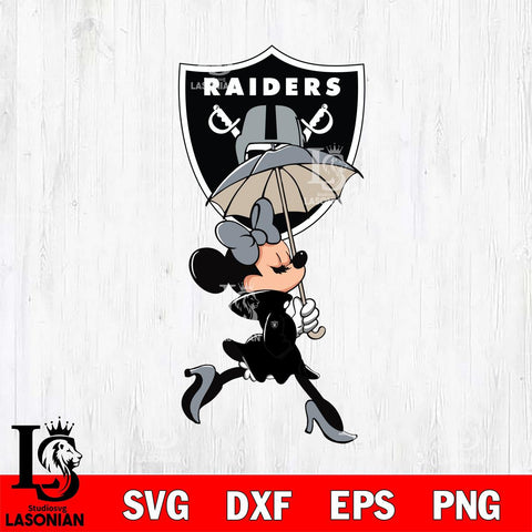 Las Vegas Raiders Fancy Minnie Svg Eps Dxf Png File, Digital Download, Instant Download