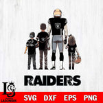 Las Vegas Raiders Father Football SVG DXF EPS PNG FILE,NFL SVG, Father day Digital Download,Instant Download, Silhouette
