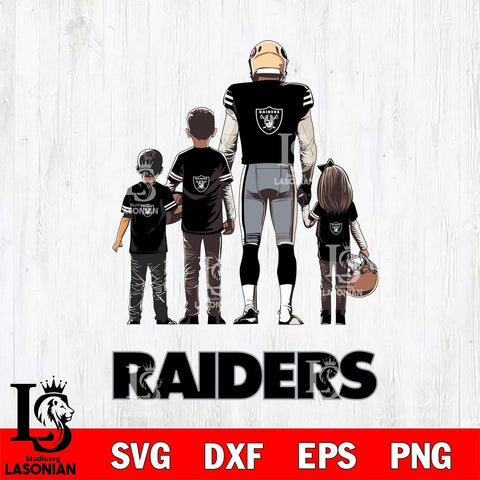 Las Vegas Raiders Father Football SVG DXF EPS PNG FILE,NFL SVG, Father day Digital Download,Instant Download, Silhouette