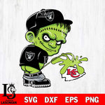 Las Vegas Raiders Frankenstein Piss On Kansas City Chiefs Svg Eps Dxf Png File, Digital Download, Instant Download