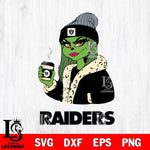 Las Vegas Raiders Girls Grinch Bougie Svg Eps Dxf Png File, Digital Download, Instant Download