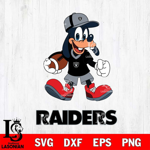 Las Vegas Raiders Goofy Football Player SVG DXF EPS PNG FILE,NFL Cricut ,Football Digital Download,Instant Download, Silhouette