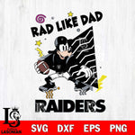 Las Vegas Raiders Goofy Rad Like Dad SVG DXF EPS PNG FILE, Disney Father day File Cut,Digital Download,Instant Download,Disney Svg Files