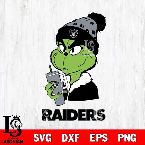 Las Vegas Raiders Grinch Bougie Leopard Svg Eps Dxf Png File, Digital Download, Instant Download