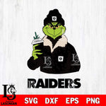 Las Vegas Raiders Grinch Christmas Leopard Svg Eps Dxf Png File, Digital Download, Instant Download