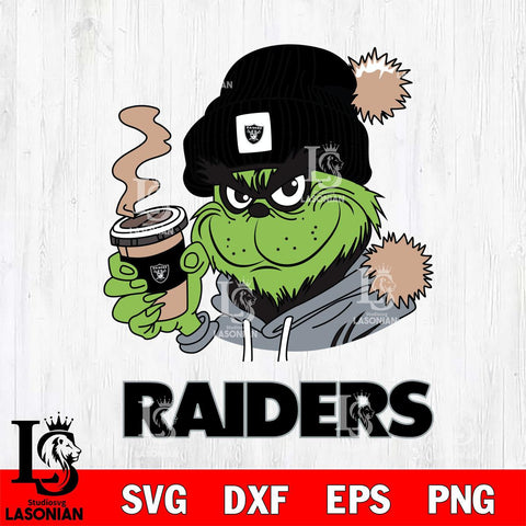 Las Vegas Raiders Grinch Cofffe Hoodie Svg Eps Dxf Png File,Cricut svg files, Digital Download, Instant Download