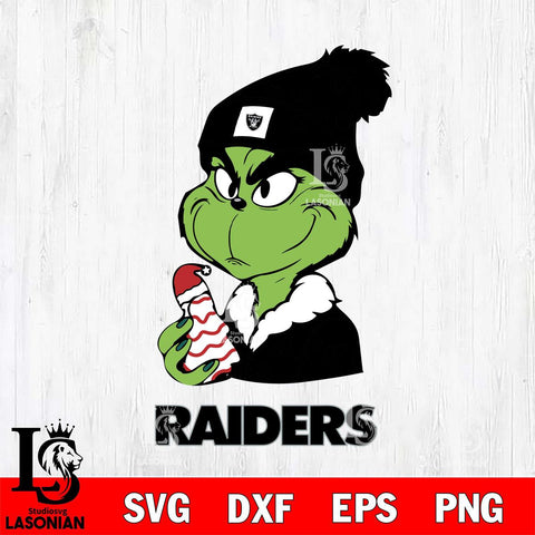 Las Vegas Raiders Grinch Tree Cake Svg Eps Dxf Png File, Digital Download, Instant Download