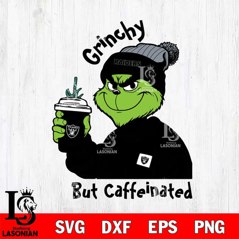 Las Vegas Raiders Grinchy But Caffeinated Svg Eps Dxf Png File, Digital Download, Instant Download