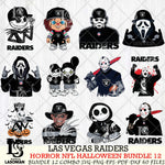 Las Vegas Raiders Halloween Bundle 12 SVG Svg Eps Dxf Png File, Bundle NFL svg, Digital Download, Instant Download
