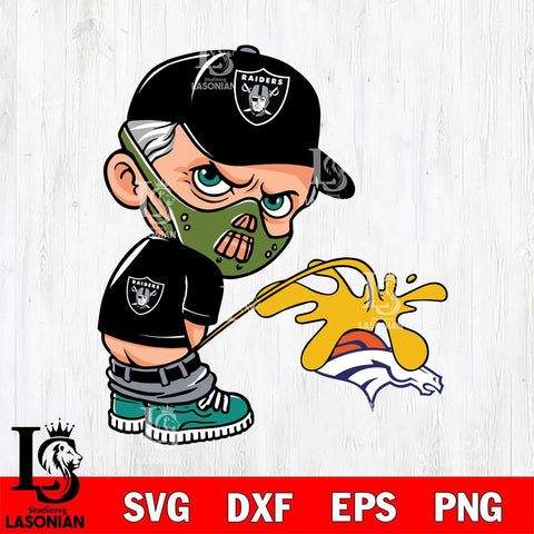 Las Vegas Raiders Hannibal Lecter Piss On Denver Broncos Svg Eps Dxf Png File, Digital Download, Instant Download