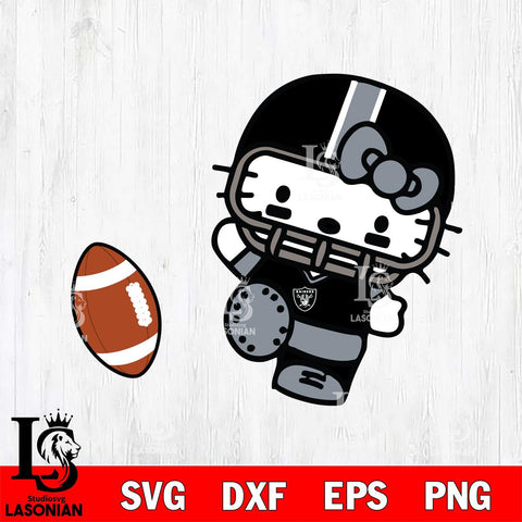 Las Vegas Raiders Hello Kitty sport 12 Svg Eps Dxf Png File, Digital Download, Instant Download