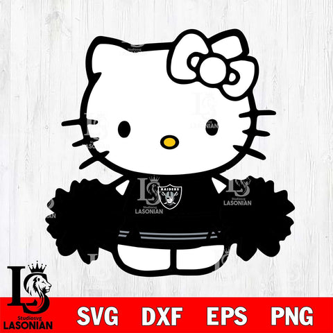 Las Vegas Raiders Hello Kitty sport 3 Svg Eps Dxf Png File, Digital Download, Instant Download