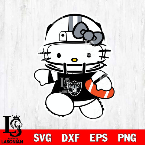 Las Vegas Raiders Hello Kitty sport 8 Svg Eps Dxf Png File, Digital Download, Instant Download