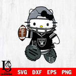 Las Vegas Raiders Hello Kitty sport Svg Eps Dxf Png File, Digital Download, Instant Download