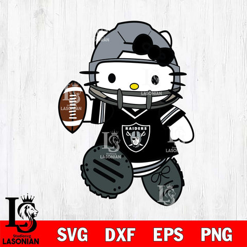 Las Vegas Raiders Hello Kitty sport Svg Eps Dxf Png File, Digital Download, Instant Download