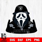 Las Vegas Raiders Horror Character Ghostface Sport Svg Eps Dxf Png File, Digital Download, Instant Download