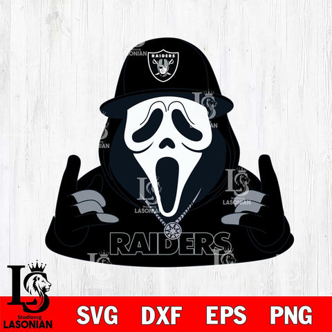 Las Vegas Raiders Horror Character Ghostface Sport Svg Eps Dxf Png File, Digital Download, Instant Download