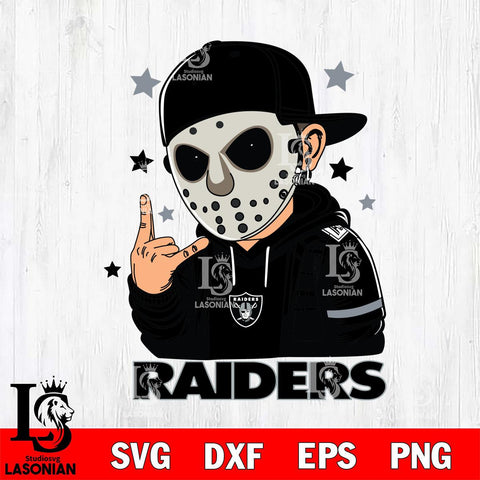 Las Vegas Raiders Jason Voorhees Horror 9 Svg Eps Dxf Png File, NFL svg, Digital Download, Instant Download