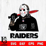 Las Vegas Raiders Jason Voorhees Horror Halloween Svg Eps Dxf Png File, Digital Download, Instant Download