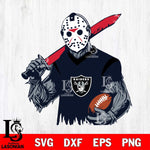 Las Vegas Raiders Jason Voorhees Horror Halloween 2 Svg Eps Dxf Png File, Digital Download, Instant Download