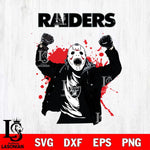 Las Vegas Raiders Jason Voorhees Horror Halloween 3 Svg Eps Dxf Png File, Digital Download, Instant Download