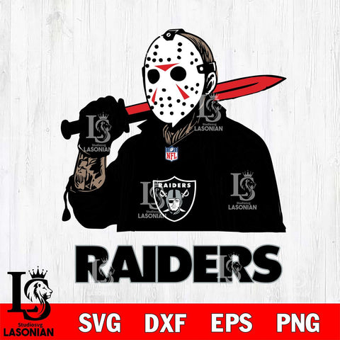 Las Vegas Raiders Jason Voorhees Horror Halloween Svg Eps Dxf Png File, Digital Download, Instant Download