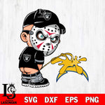Las Vegas Raiders Jason Voorhees Piss On Los Angeles Chargers Svg Eps Dxf Png File, Digital Download, Instant Download