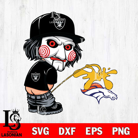 Las Vegas Raiders Jigsaw Piss On Denver Broncos Svg Eps Dxf Png File, Digital Download, Instant Download