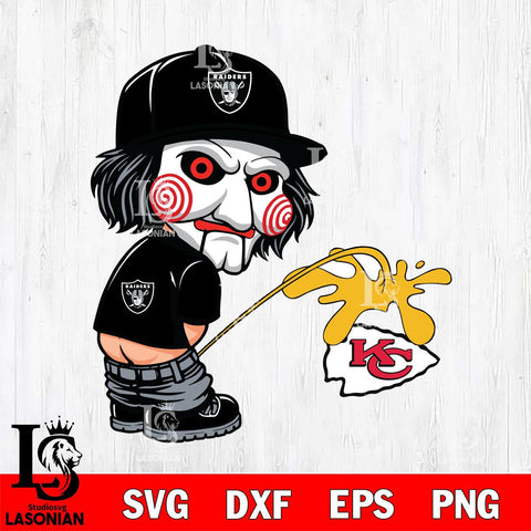 Las Vegas Raiders Jigsaw Piss On Kansas City Chiefs Svg Eps Dxf Png File, Digital Download, Instant Download