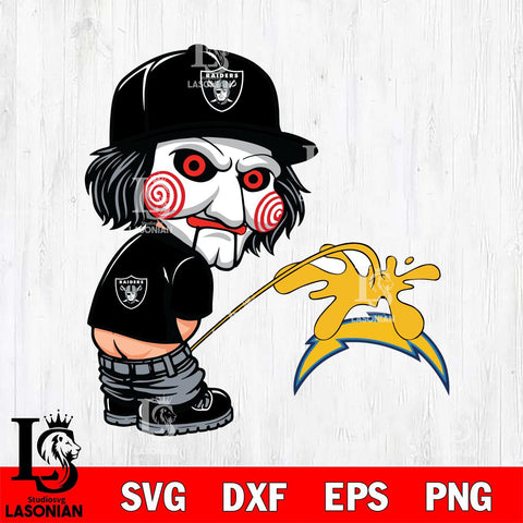 Las Vegas Raiders Jigsaw Piss On Los Angeles Chargers Svg Eps Dxf Png File, Digital Download, Instant Download