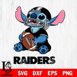 Las Vegas Raiders Lilo and stitch Football SVG DXF EPS PNG FILE, Stitch File Cut,NFL Digital Download,Instant Download, Silhouette