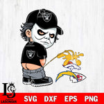 Las Vegas Raiders Michael Myers Piss On Chiefs, Broncos, Chargers Svg Eps Dxf Png File, Digital Download, Instant Download