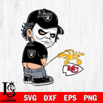 Las Vegas Raiders Michael Myers Piss On Kansas City Chiefs Svg Eps Dxf Png File, Digital Download, Instant Download