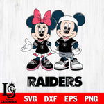 Las Vegas Raiders Mickey And Minnie Football Svg Eps Dxf Png File, NFL svg , Digital Download , Instant Download, Cricut File