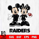 Las Vegas Raiders Mickey Minnie Football Svg Eps Dxf Png File, NFL svg , Digital Download , Instant Download, Cricut File