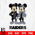 Las Vegas Raiders Mickey Minnie Mouse Football Svg Eps Dxf Png File, Bundle NFl svg , File Cut , Digital Download , Instant Download, Laser Cut Svg Files