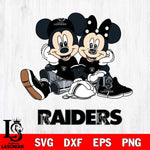 Las Vegas Raiders Mickey Minnie Mouse Football Sit Svg Eps Dxf Png File, Bundle NFl svg , File Cut , Digital Download , Instant Download, Laser Cut Svg Files