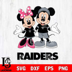 Las Vegas Raiders Mickey Minnie Mouse Sport Svg Eps Dxf Png File, Bundle NFl svg , File Cut , Digital Download , Instant Download, Laser Cut Svg Files