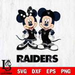 Las Vegas Raiders Mickey Minnie Mouse rugby ball Svg Eps Dxf Png File, Bundle NFl svg , File Cut , Digital Download , Instant Download, Laser Cut Svg Files