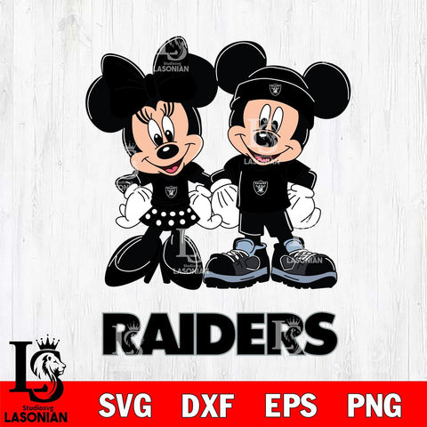 Las Vegas Raiders Mickey Minnie Rugby ball Svg Eps Dxf Png File, Bundle NFl svg , File Cut , Digital Download , Instant Download, Laser Cut Svg Files