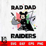 Las Vegas Raiders Mickey Wearing Hoodie Rad Dad SVG DXF EPS PNG FILE, Disney Father day File Cut,Digital Download,Instant Download,Disney Svg Files